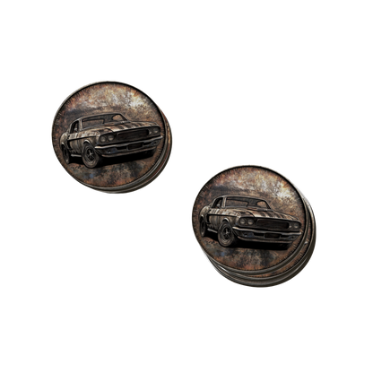 Rust & Metal Look Muscle & Classic Car Coasters  - 9 Designs