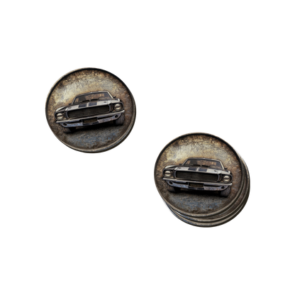 Rust & Metal Look Muscle & Classic Car Coasters  - 9 Designs