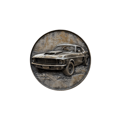 Rust & Metal Look Muscle & Classic Car Coasters  - 9 Designs