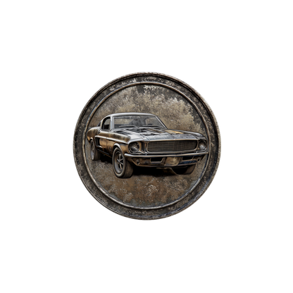 Rust & Metal Look Muscle & Classic Car Coasters  - 9 Designs
