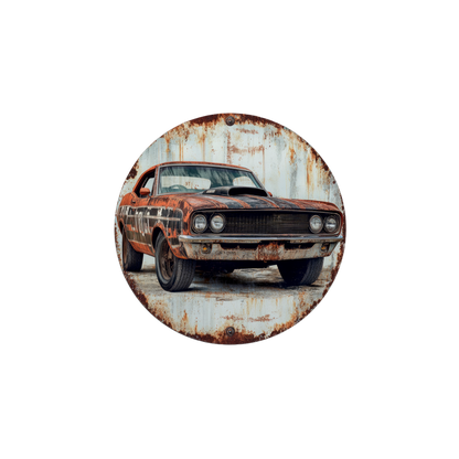 Rust & Metal Look Muscle & Classic Car Coasters  - 9 Designs