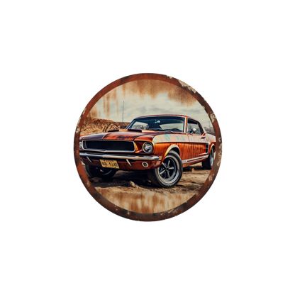 Rust & Metal Look Muscle & Classic Car Coasters  - 9 Designs