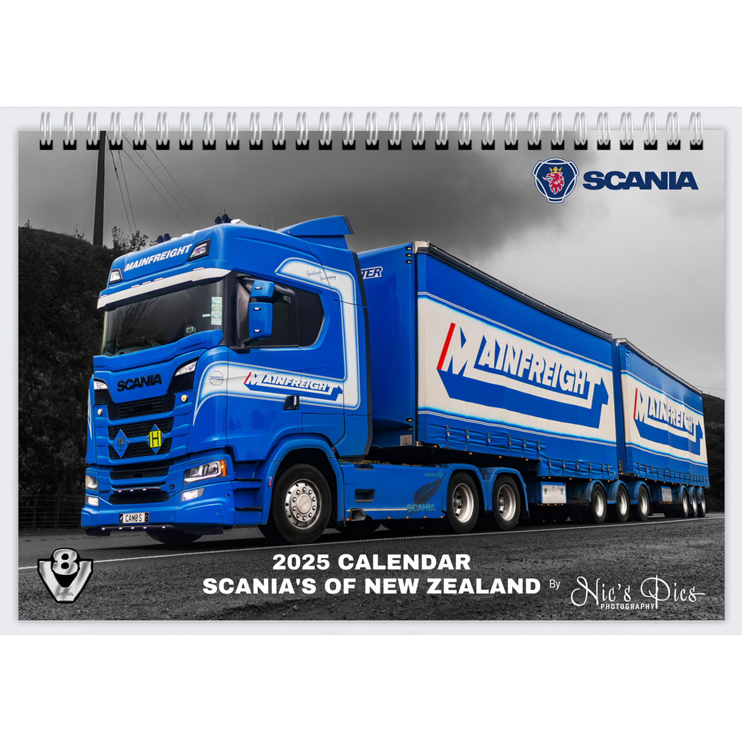 2025 Scania's of New Zealand Calendar - Premium