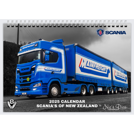 2025 Scania's of New Zealand Calendar - Premium