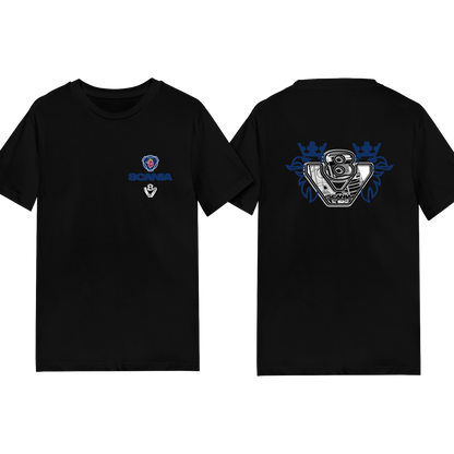 Scania V8 Power Tee - Blue/Yellow Red