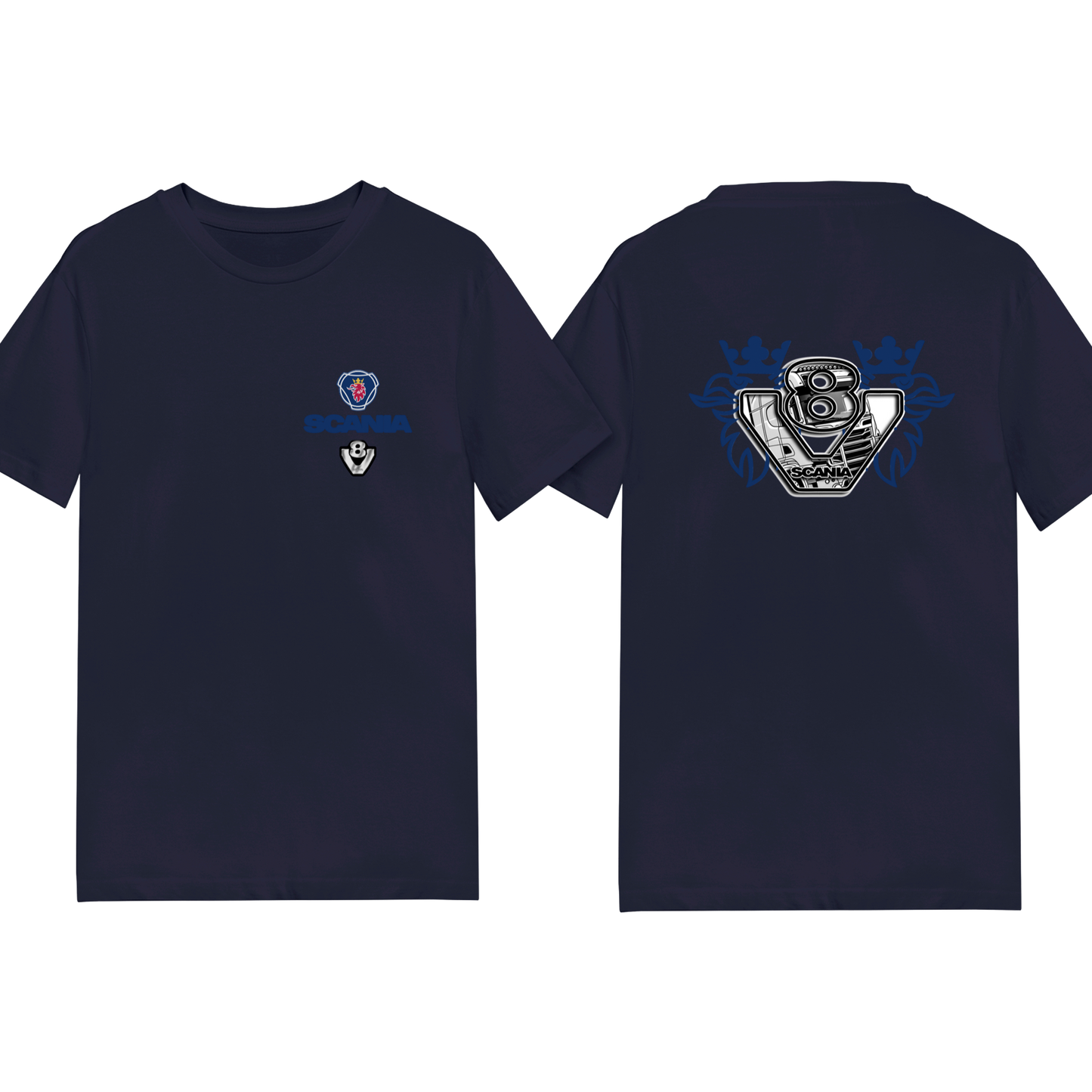 Scania V8 Power Tee - Blue/Yellow Red