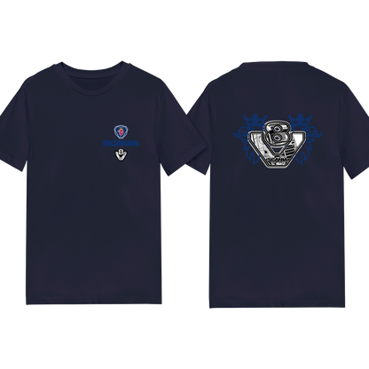 Scania V8 Power Tee - Blue/Yellow Red