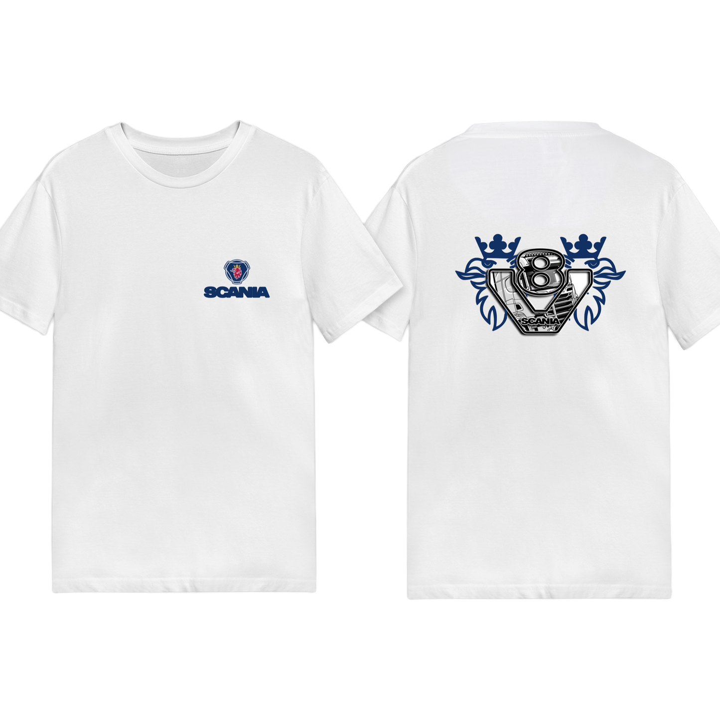 Scania V8 Power Tee - Blue/Yellow Red