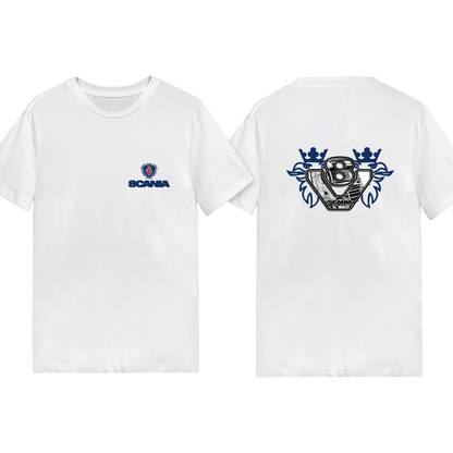 Scania V8 Power Tee - Blue/Yellow Red