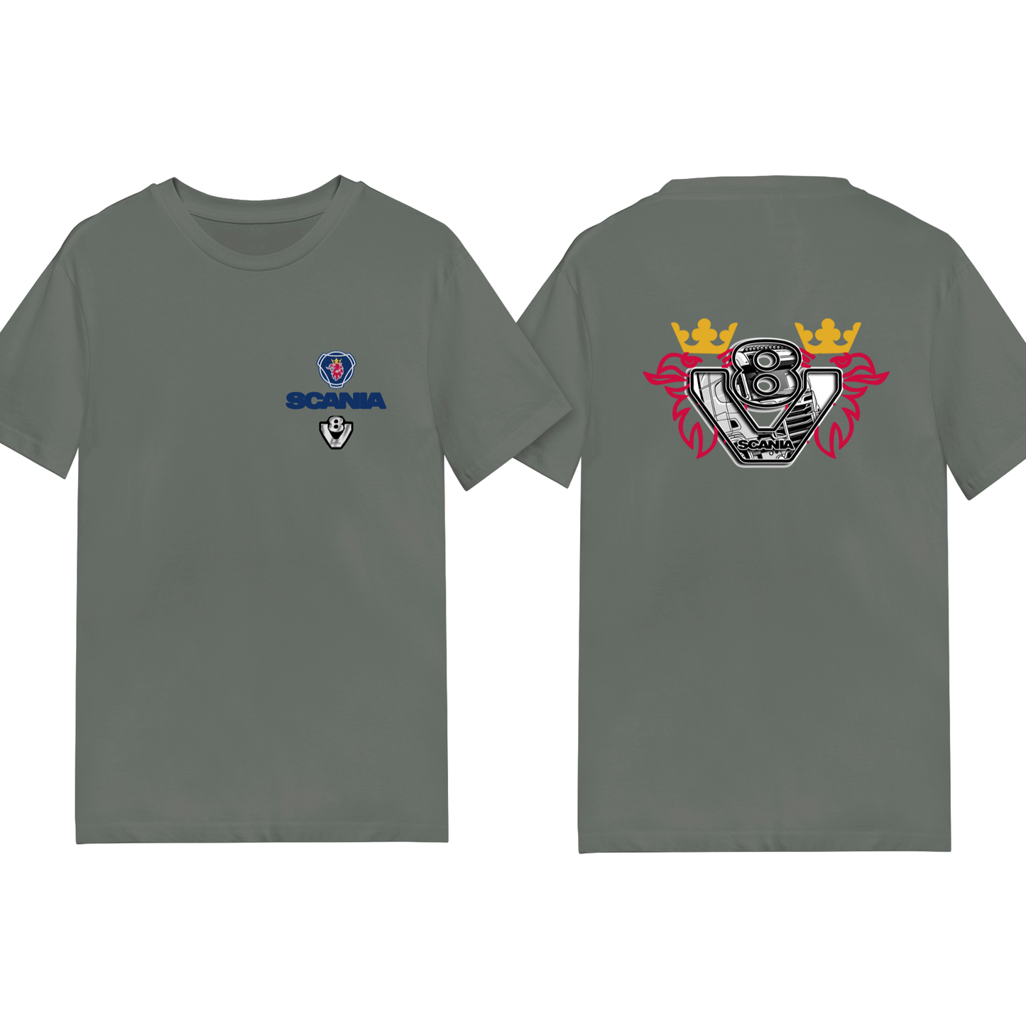 Scania V8 Power Tee - Blue/Yellow Red