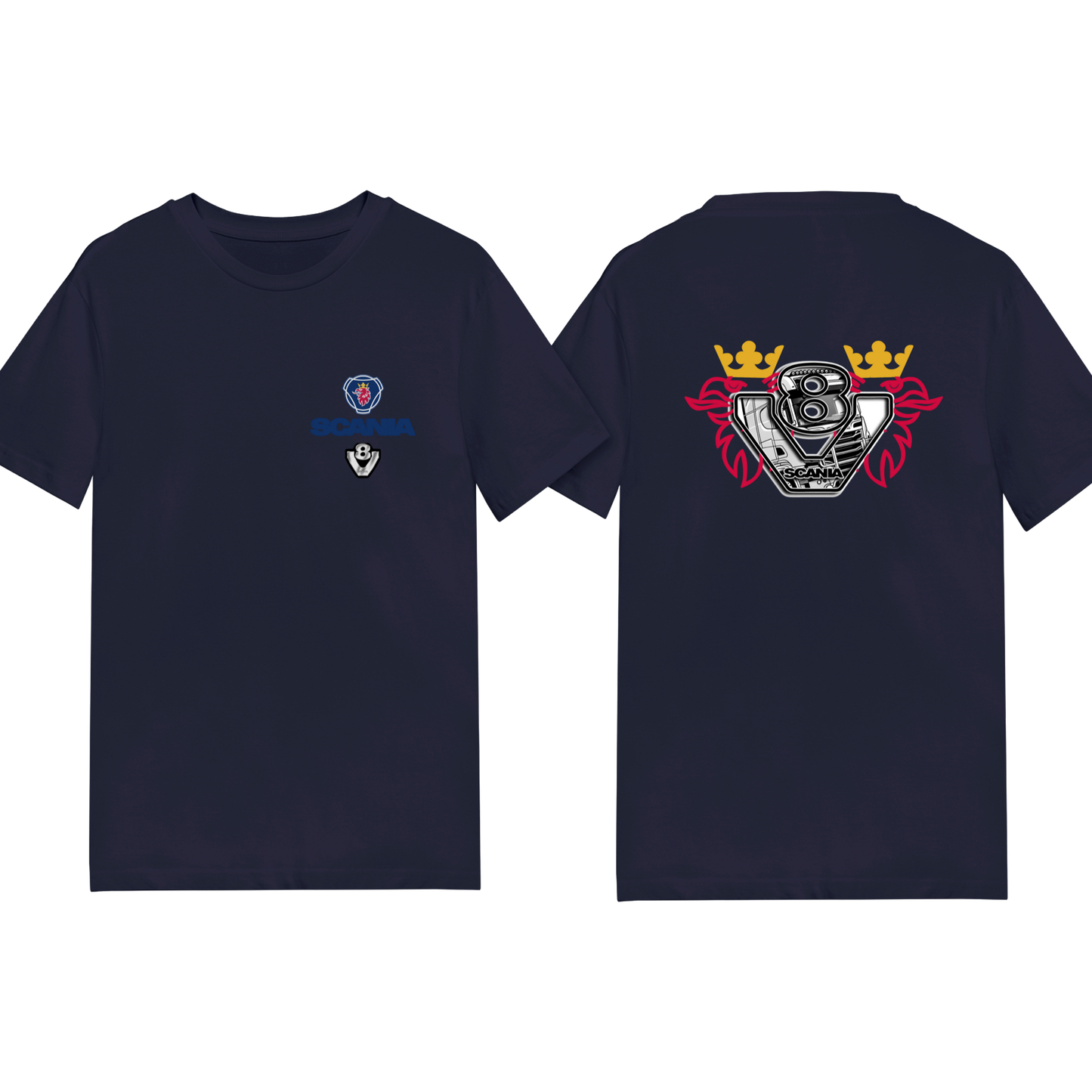 Scania V8 Power Tee - Blue/Yellow Red