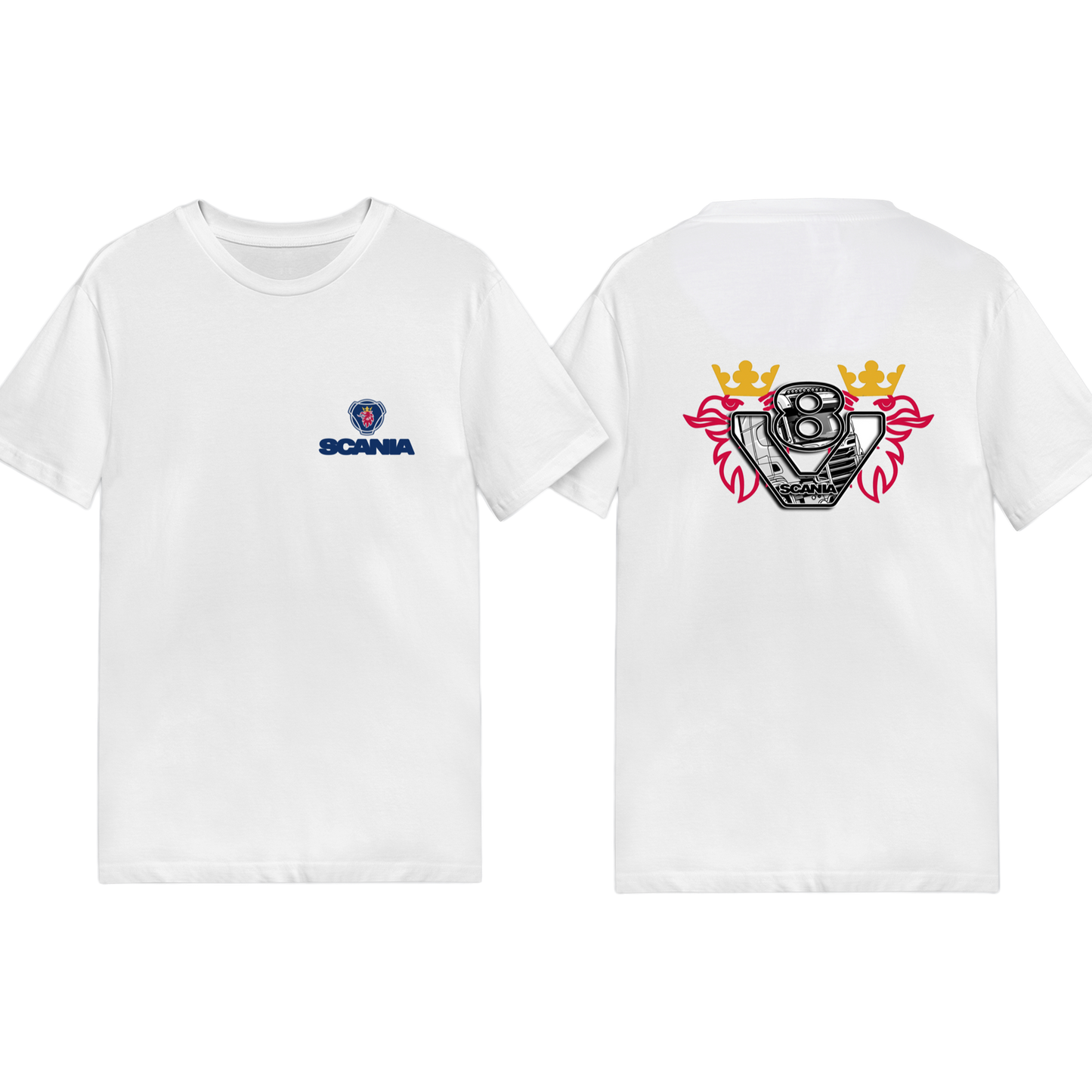 Scania V8 Power Tee - Blue/Yellow Red