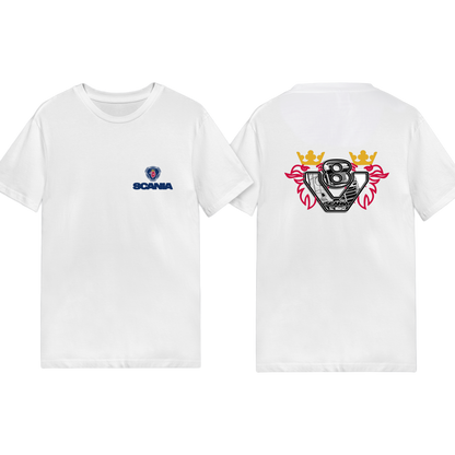 Scania V8 Power Tee - Blue/Yellow Red