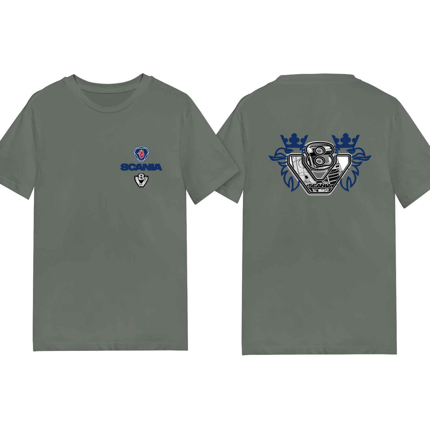 Scania V8 Power Tee - Blue/Yellow Red