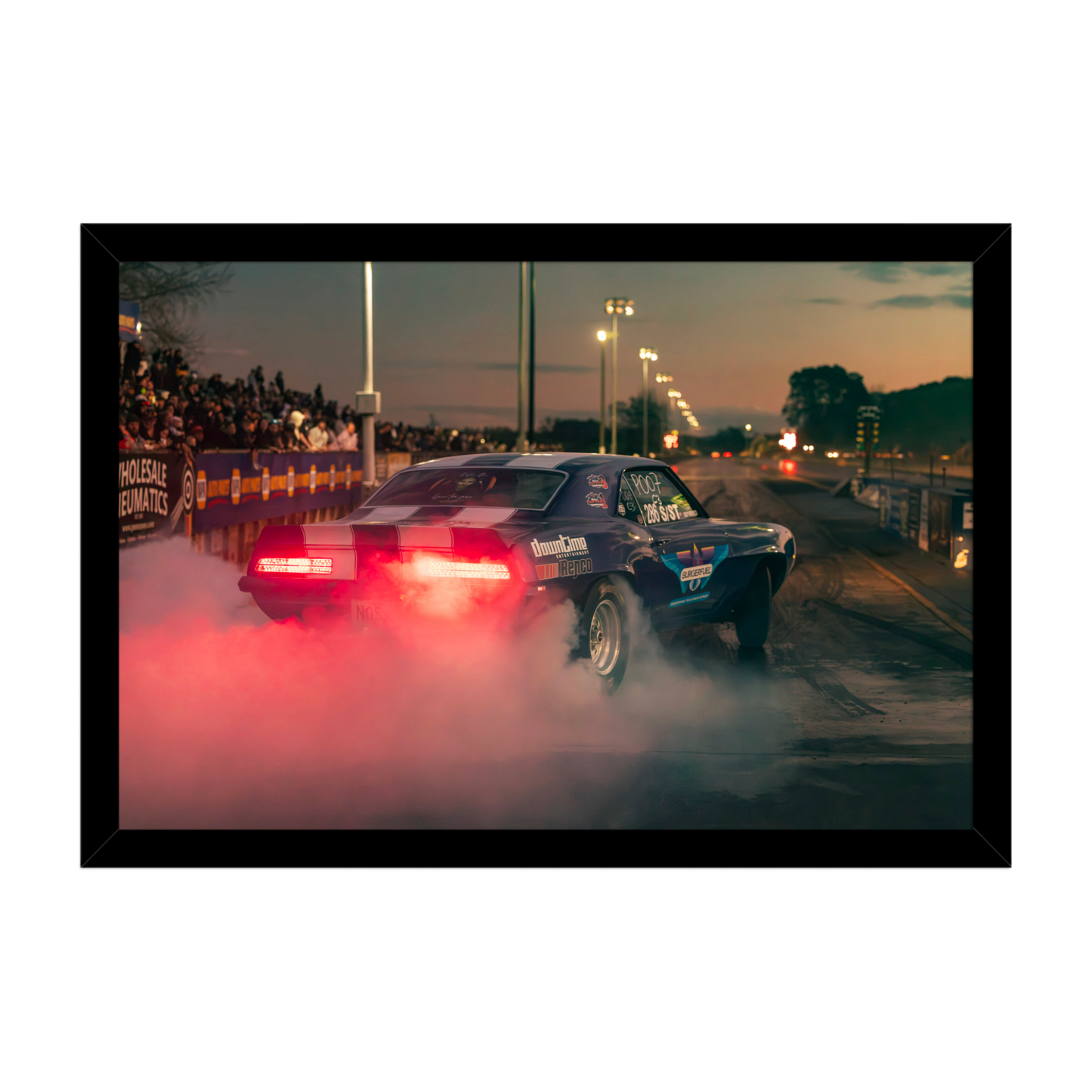 Chevrolet Camaro Drag Racing Wall Art Print - Canvas, Framed Print or Posters