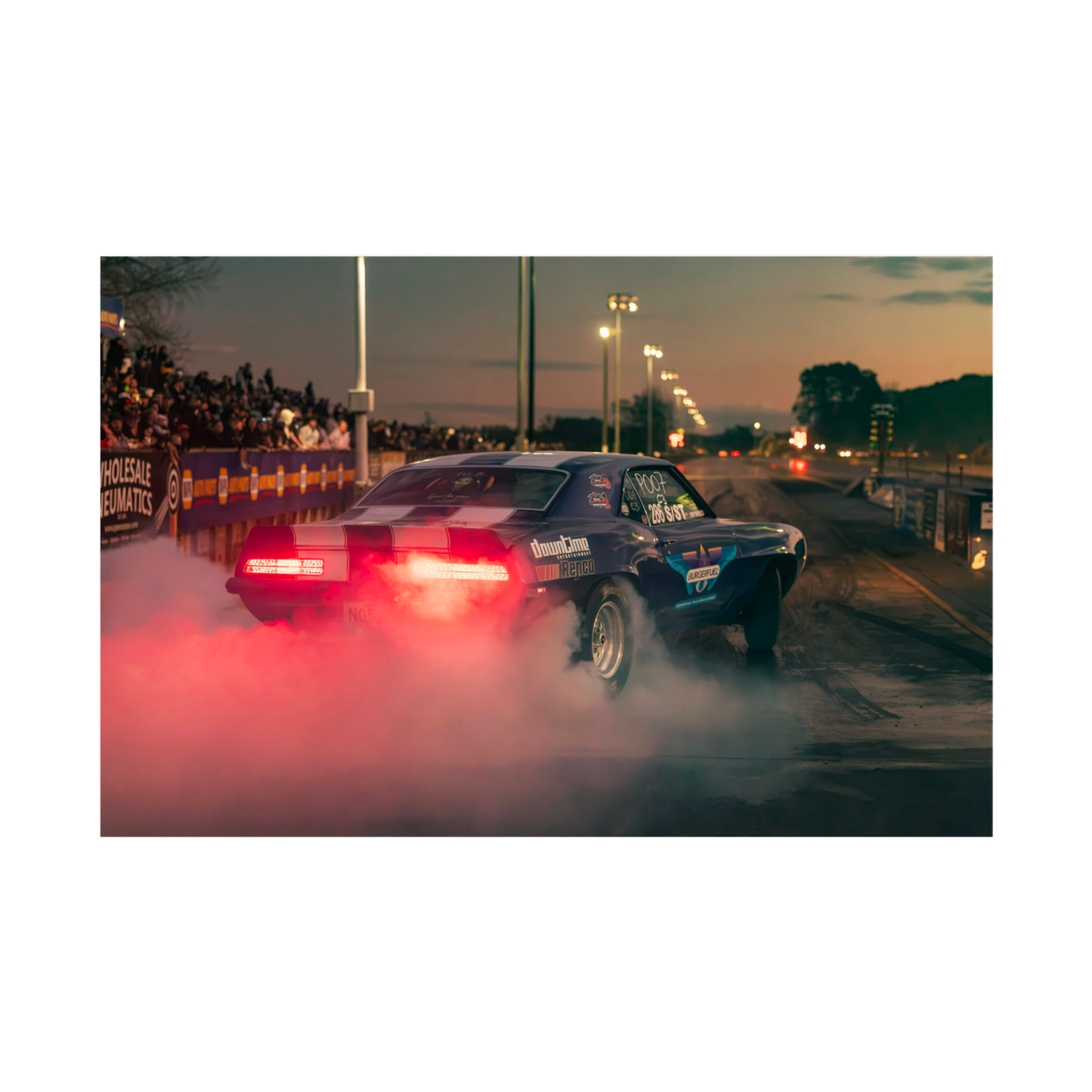 Chevrolet Camaro Drag Racing Wall Art Print - Canvas, Framed Print or Posters
