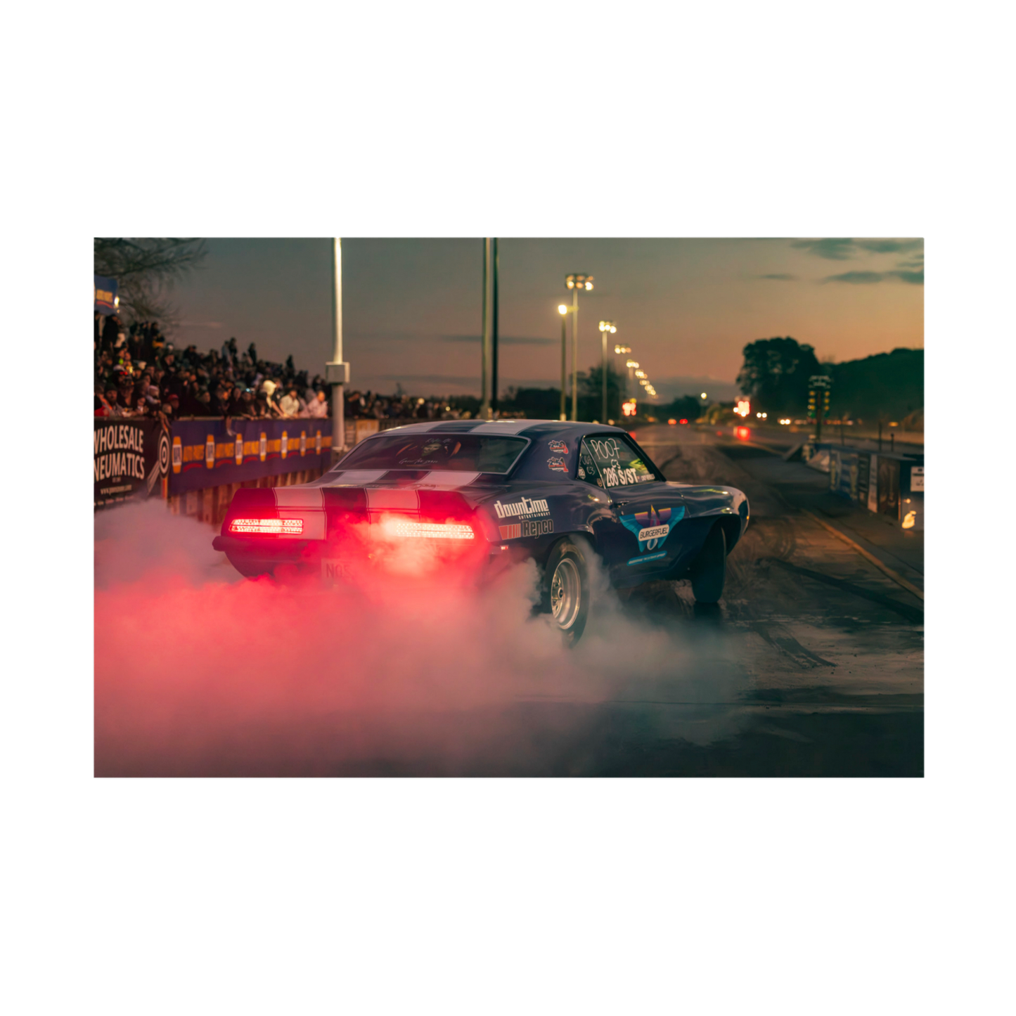 Chevrolet Camaro Drag Racing Wall Art Print - Canvas, Framed Print or Posters