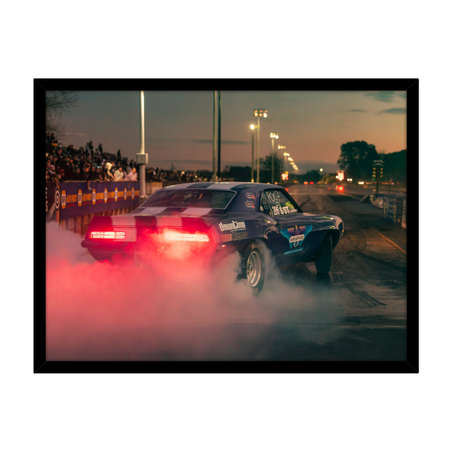 Chevrolet Camaro Drag Racing Wall Art Print - Canvas, Framed Print or Posters