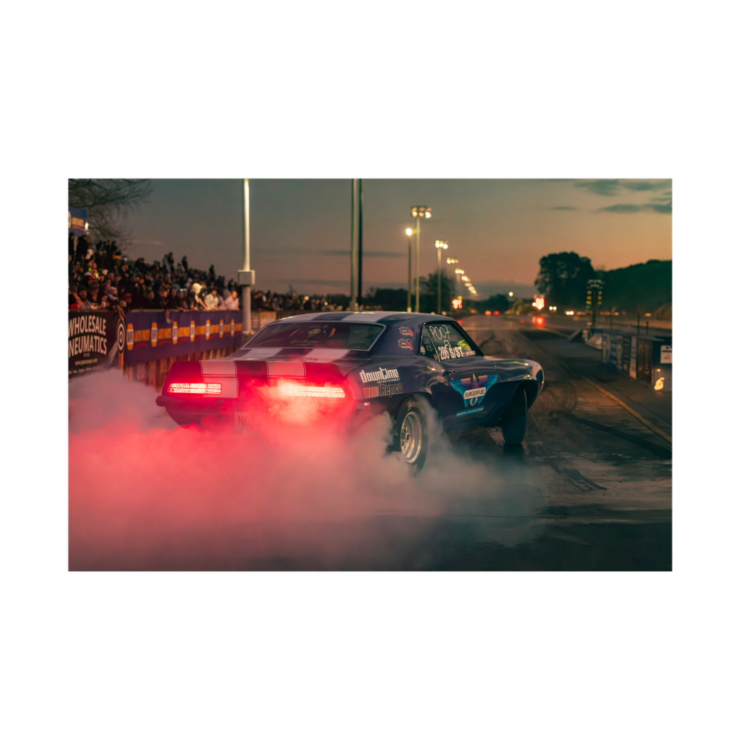 Chevrolet Camaro Drag Racing Wall Art Print - Canvas, Framed Print or Posters