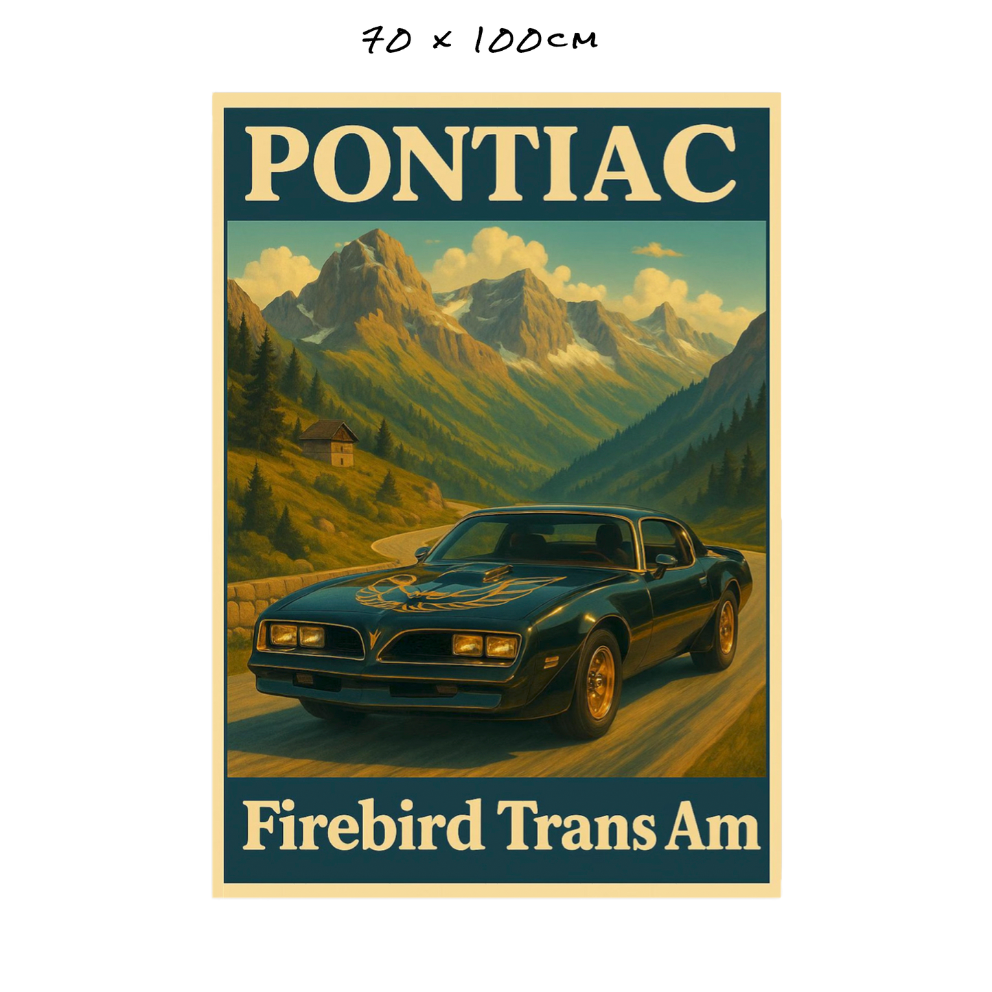 Vintage Firebird Transam - 3 Sizes