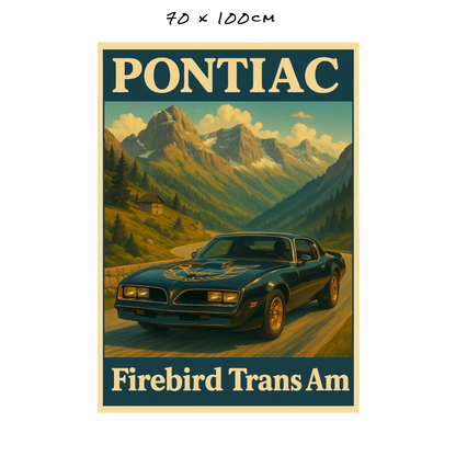 Vintage Firebird Transam - 3 Sizes
