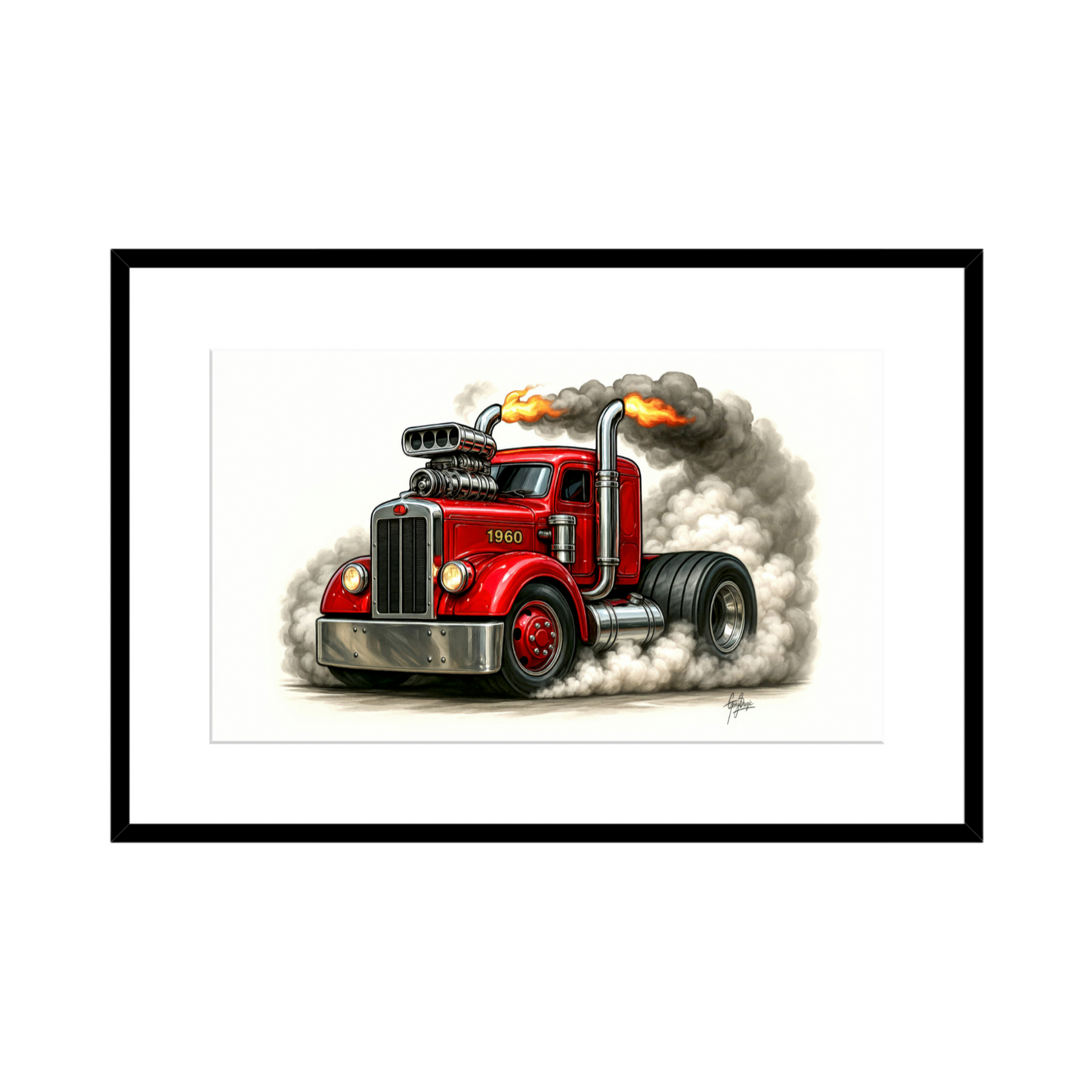 1960 Kenworth Burnout - 2 Size Options