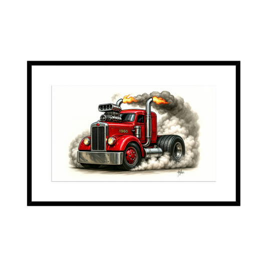 1960 Kenworth Burnout - 2 Size Options