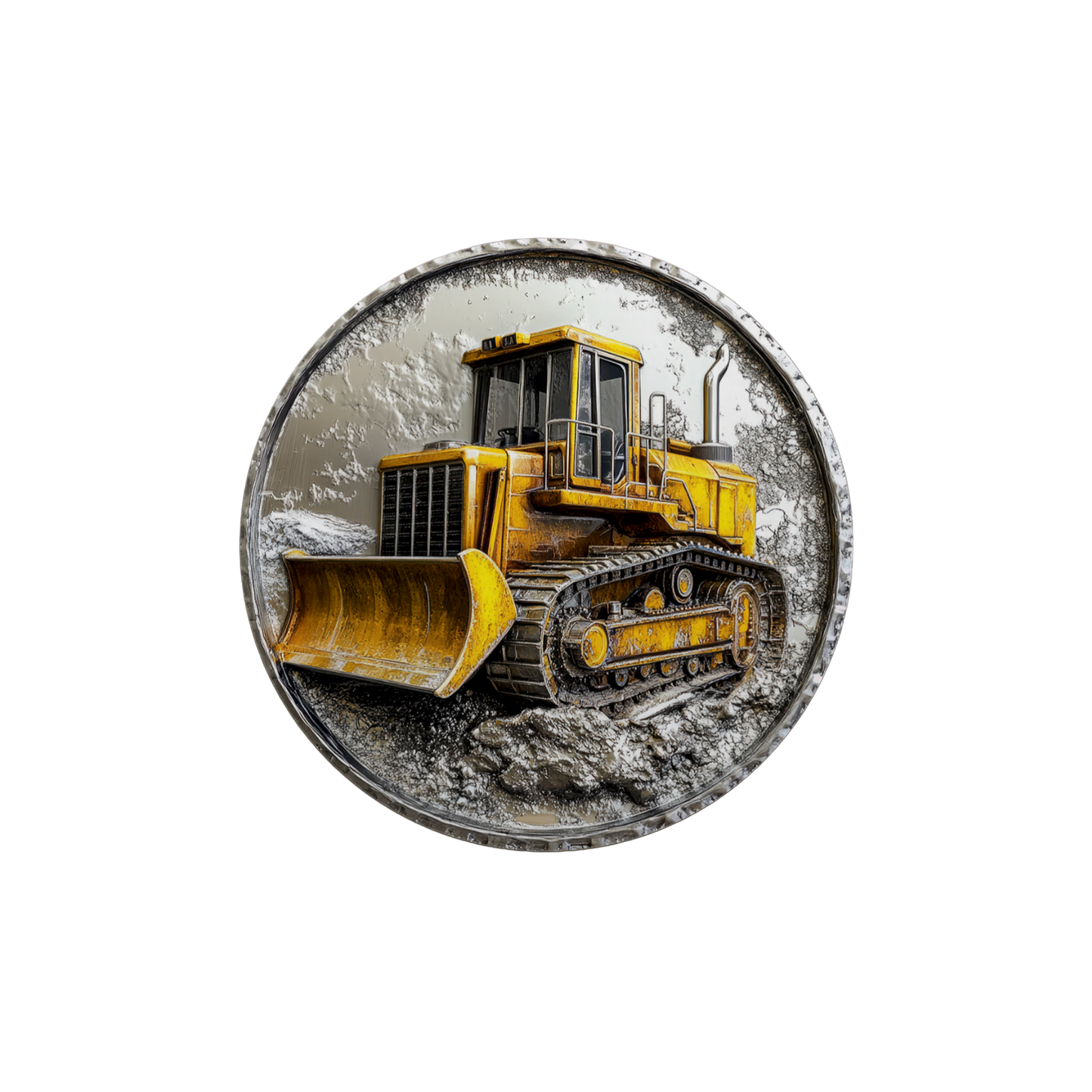 Metal Look Construction Coasters - 9 Designs