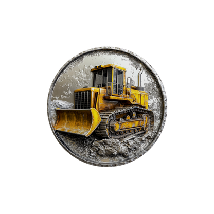 Metal Look Construction Coasters - 9 Designs