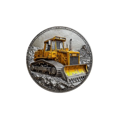 Metal Look Construction Coasters - 9 Designs