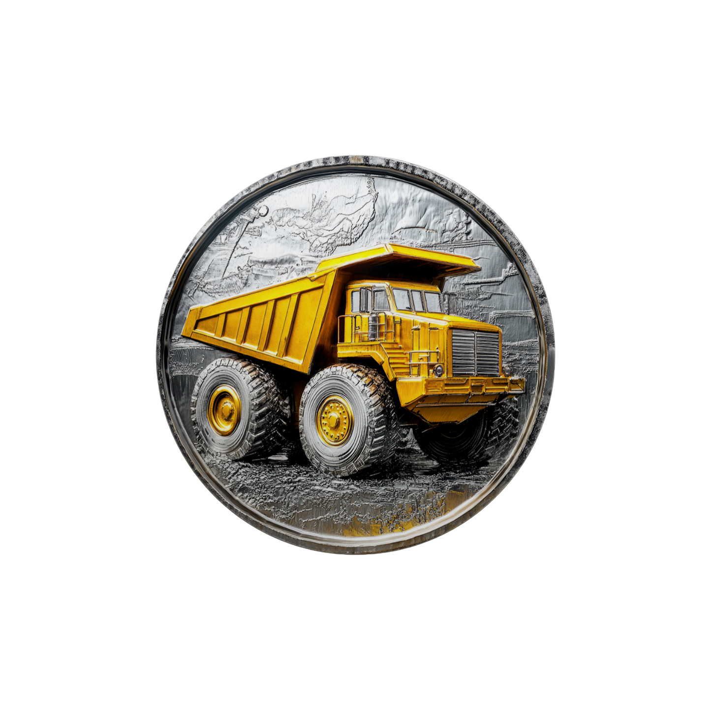 Metal Look Construction Coasters - 9 Designs