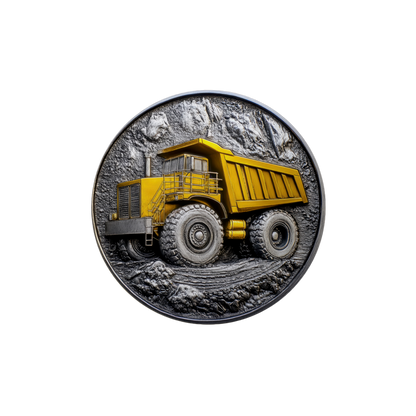 Metal Look Construction Coasters - 9 Designs