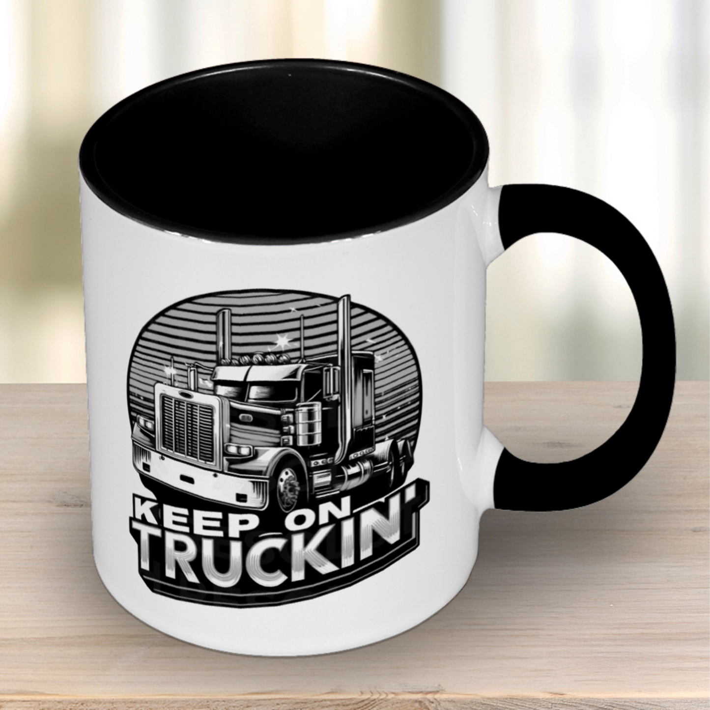 Keep On Trucking Mug - Two Color Options to Choose From