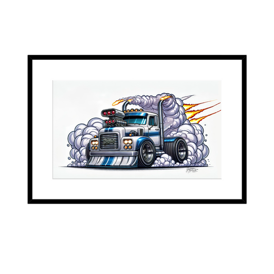 1953 Sterling R Burnout Print Framed Image 60x90cm - 2 Size Options
