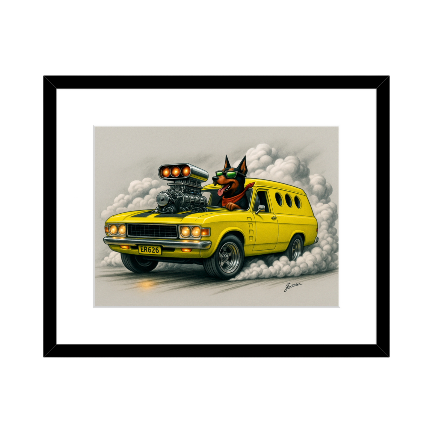 1978 Holden HZ Panel Van – Vintage Wall Art - 2 Size Options