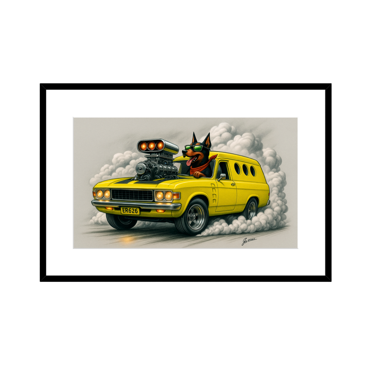 1978 Holden HZ Panel Van – Vintage Wall Art - 2 Size Options