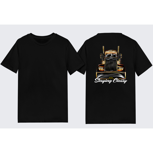 Staying Classy Truckers Tee - Back