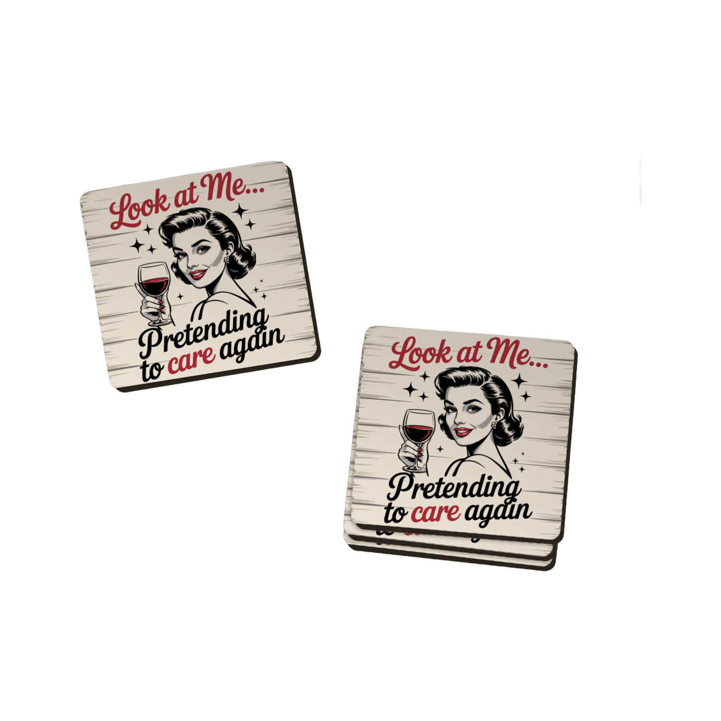 Retro Attitude Coasters  - 12 Designs
