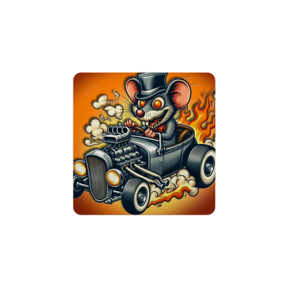 Hot Rod Cartoon Coasters - 6 Designs