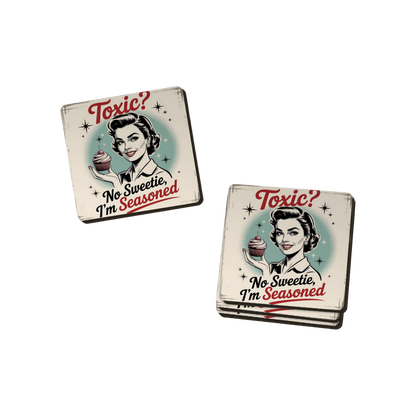 Retro Attitude Coasters  - 12 Designs