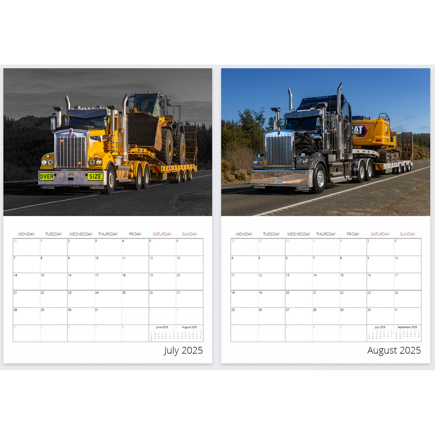 2025 Transporters of New Zealand Calendar