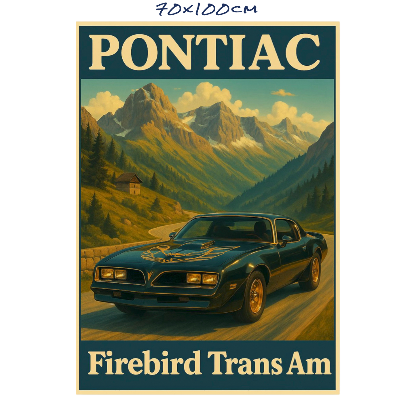 Vintage Firebird Transam - 3 Sizes