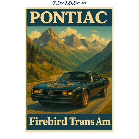 Vintage Firebird Transam - 3 Sizes
