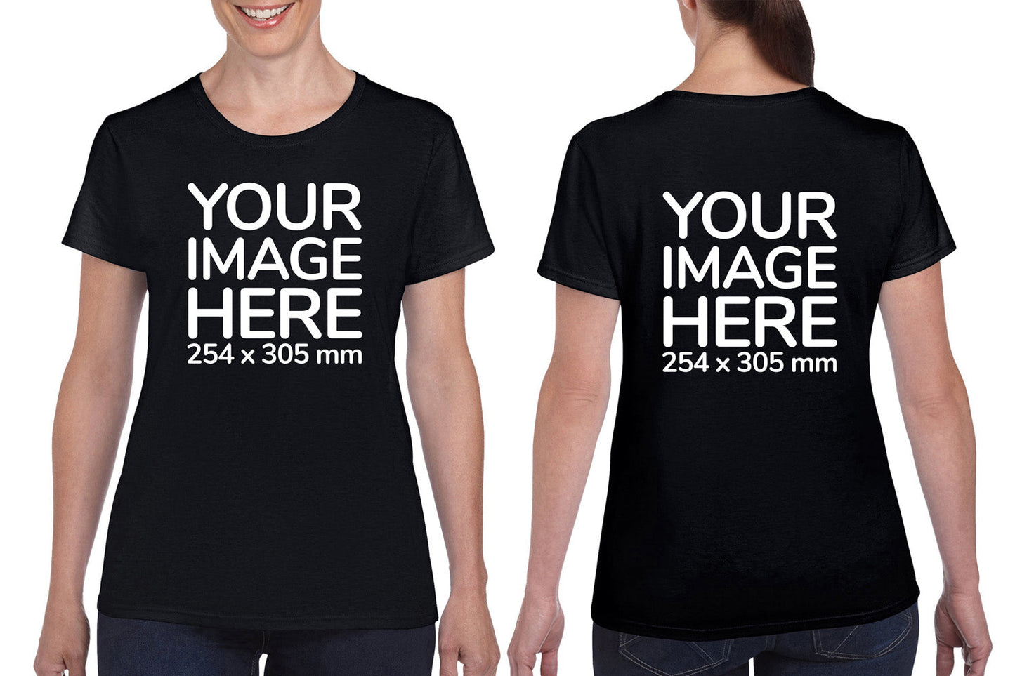 Women's Tee Shirt Front & Back