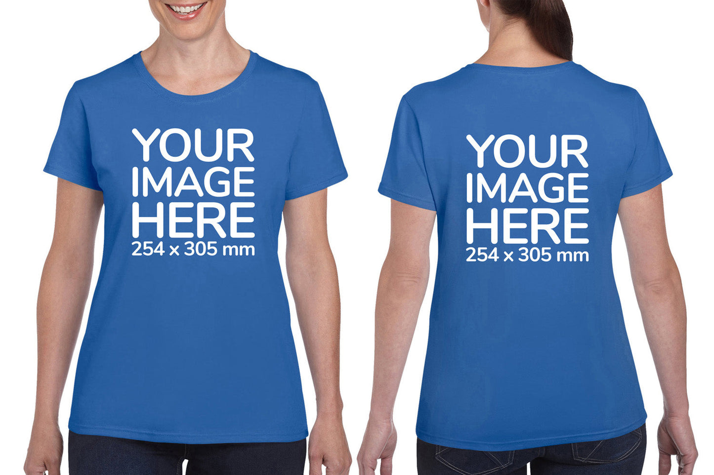 Women's Tee Shirt Front & Back