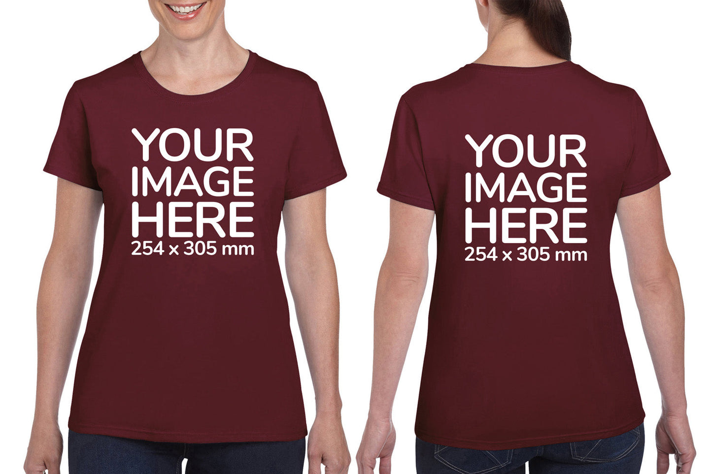 Women's Tee Shirt Front & Back
