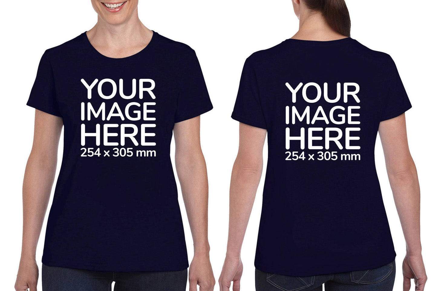 Women's Tee Shirt Front & Back