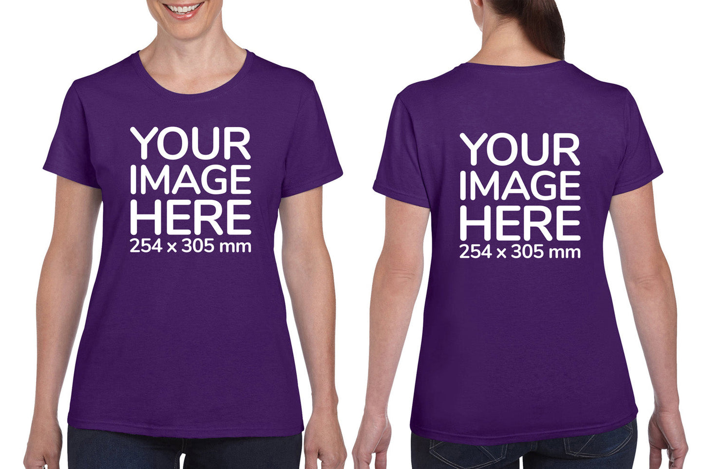 Women's Tee Shirt Front & Back