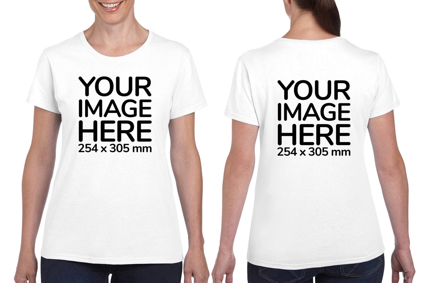 Women's Tee Shirt Front & Back