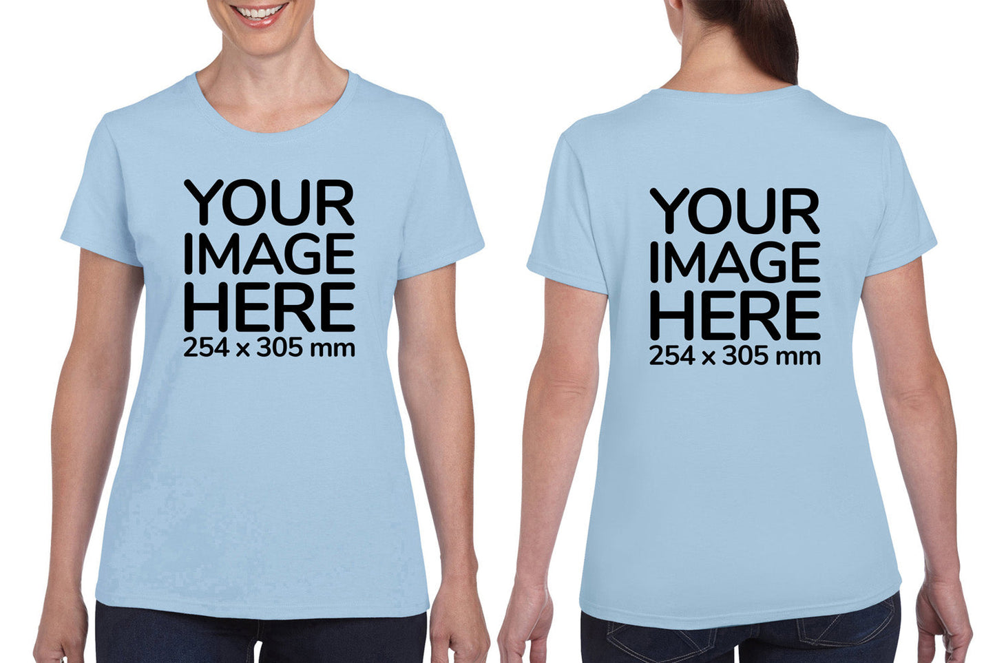 Women's Tee Shirt Front & Back